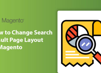 change search result page layout in Magento