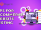eCommerce website testing