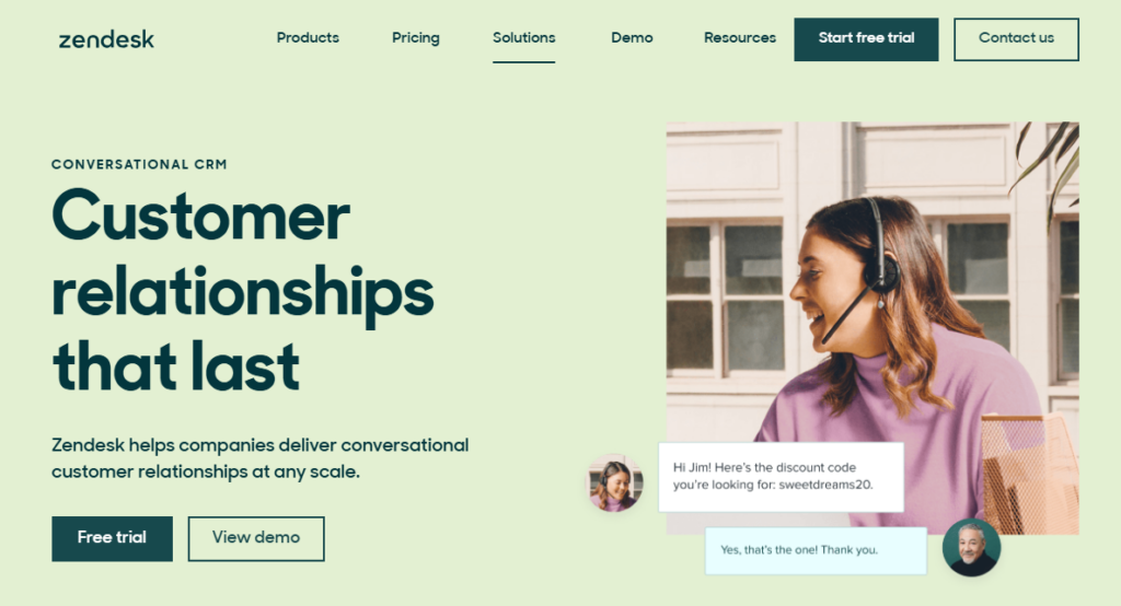 Smooth conversational customer relationships by Zendesk