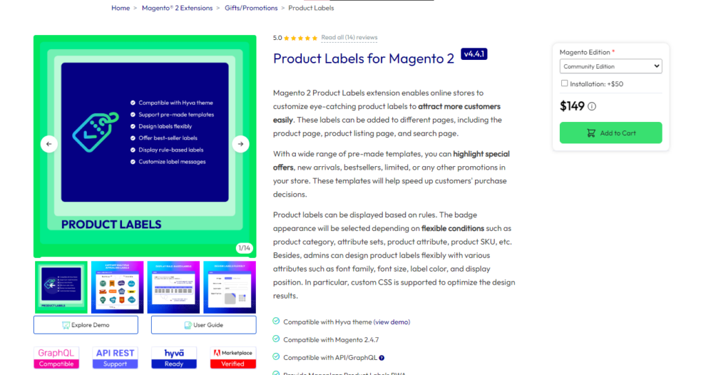 Product Labels for Magento 2 by Mageplaza