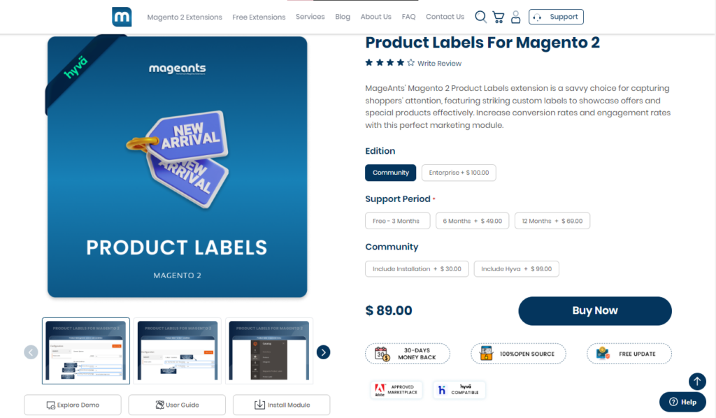 Magento 2 Product Labels by MageAnts