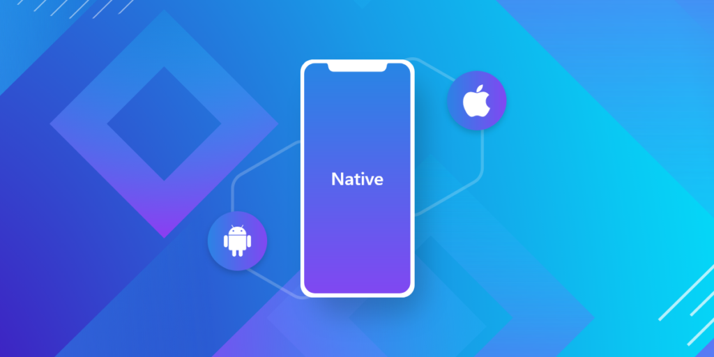 Native apps using platform's personal programming languages and tools