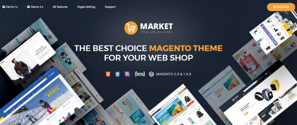 Market Premium and Optimized Magento theme