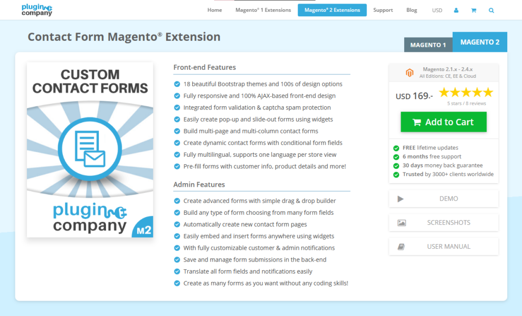 Magento 2 Custom Contact Forms