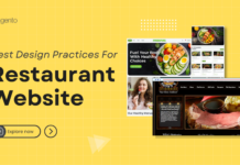 Website design practices for restaurant