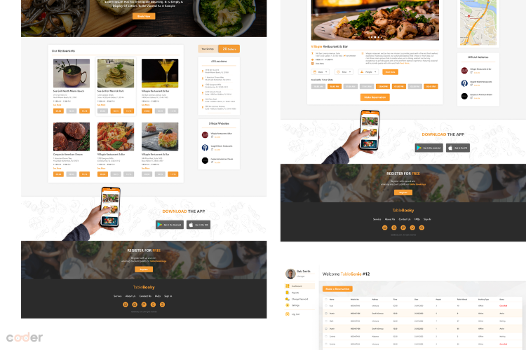 Restaurant website needs a smoothly reservations page